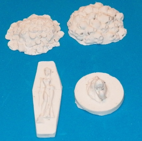 Plaster casts from clay